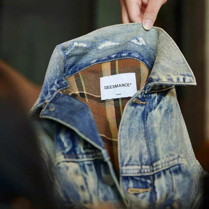 ハードウォッシュ ダメージ デニムジャケット（1Color）250864