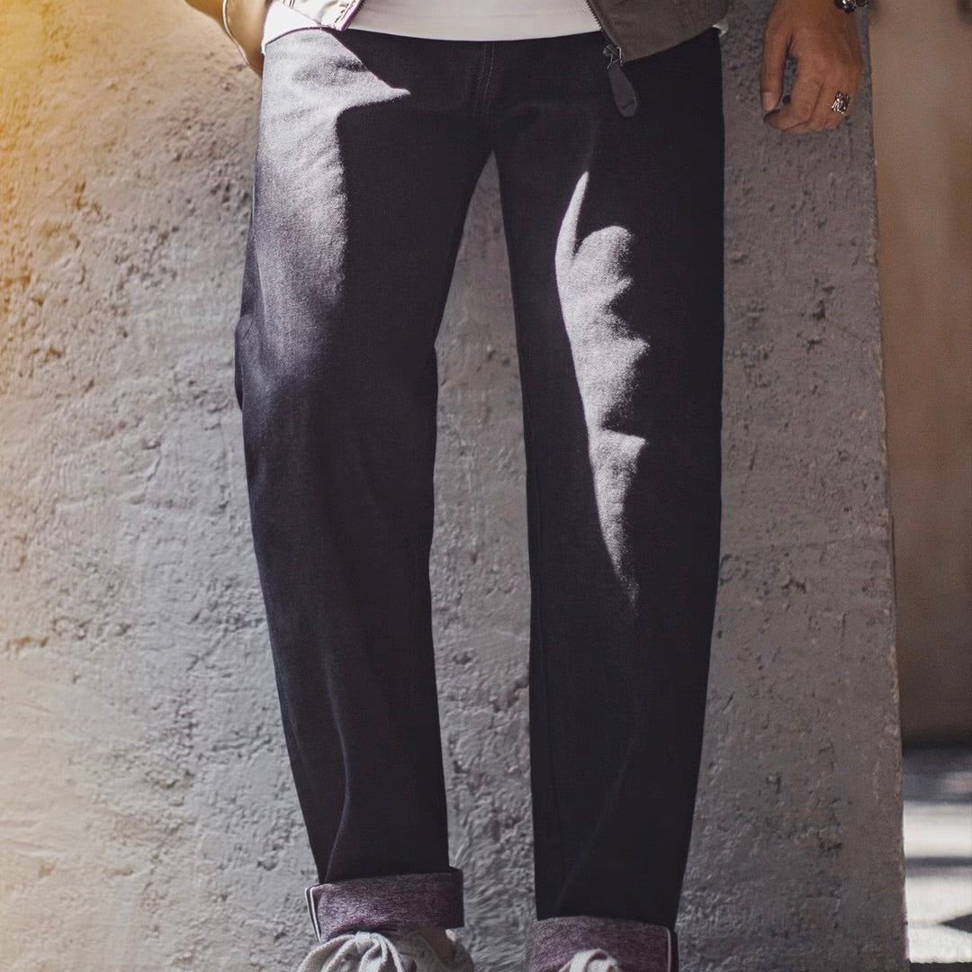 デザインステッチ テーパード デニムパンツ（1Color）250970