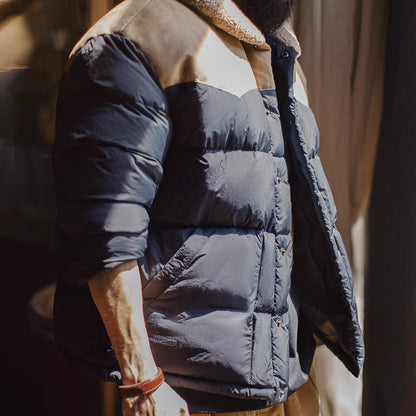 ボア襟 バイカラー ダウンジャケット（1Color）250949