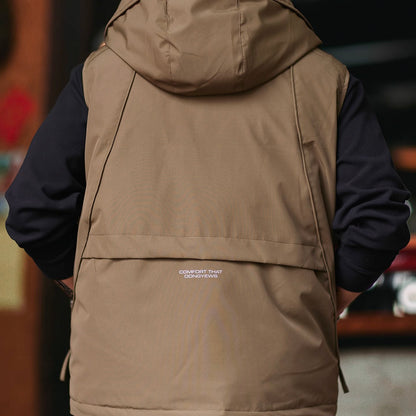 ワーク フード付ダウンベスト（3Colors）250972