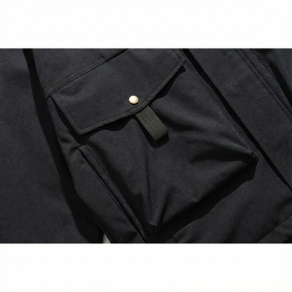 立体ビッグポケット フード付ワークジャケット（1Color）- F603