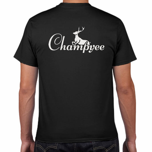 ChampyeeオリジナルロゴバックプリントTシャツ- C010