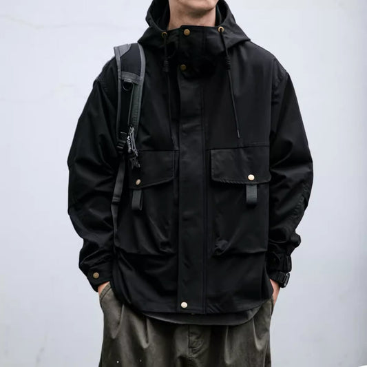 立体ビッグポケット フード付ワークジャケット（1Color）- F603