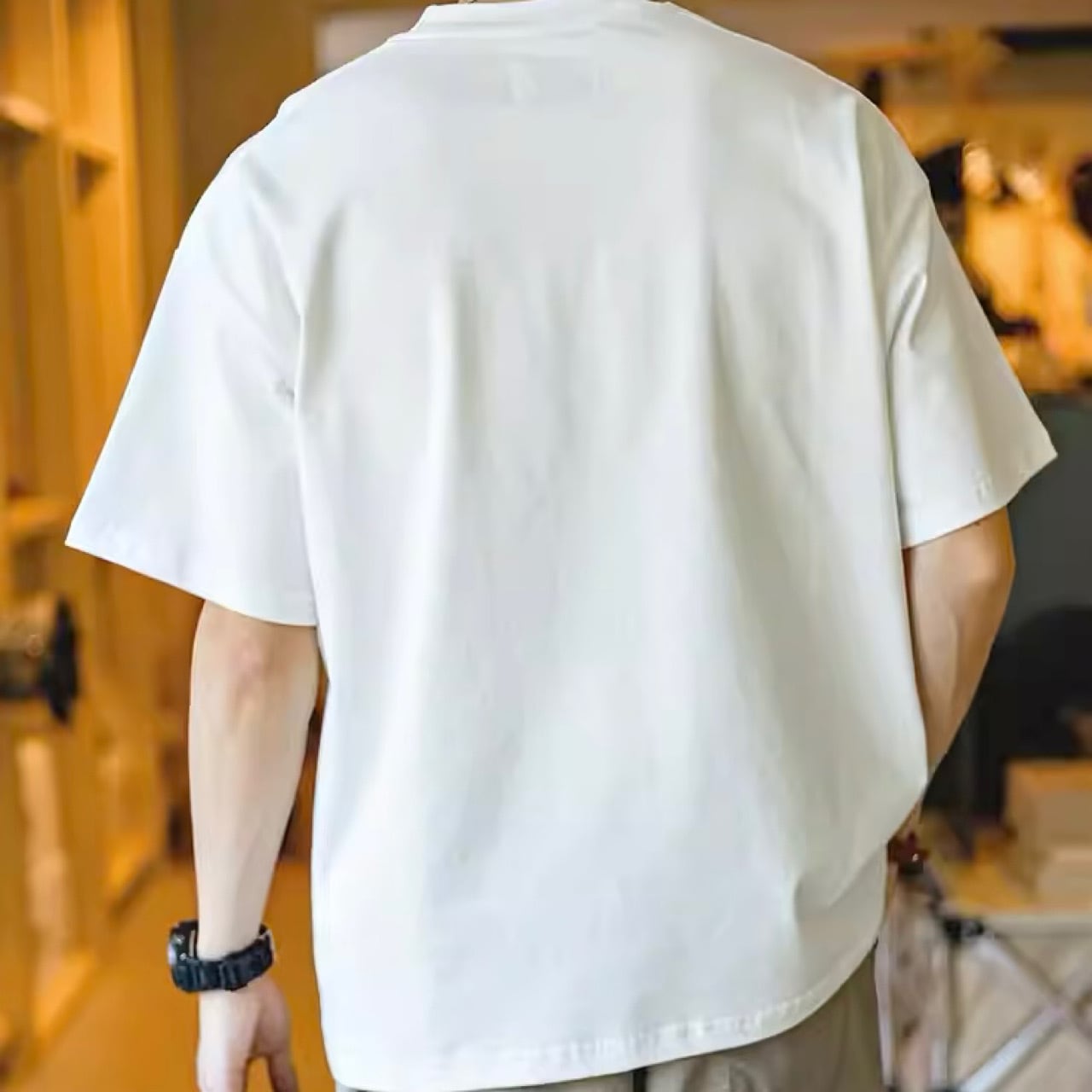 ジップ胸ポケット付 ヘビーウェイトTシャツ（2Colors）- F040